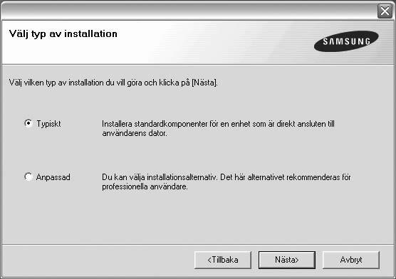 1 Installera skrivarprogrammen i Windows Detta kapitel innehåller: Installera skrivarprogrammet Installera om skrivarprogrammet Avinstallera skrivarprogrammen Installera skrivarprogrammet Du kan
