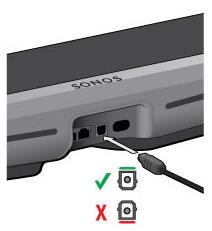 Sonos PLAYBAR 5 Ethernet-portar (2) Digital ljudingång (optisk) Använd en Ethernet-kabel för att ansluta PLAYBAR till ditt hemnätverk.