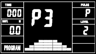 FUNCTION (F): Väljer eller matar in funktionerna från: PROGRAMS, TIME, DISTANCE, WATT, CAL, TARGET HEART RATE, AGE, och 10 kolumner.