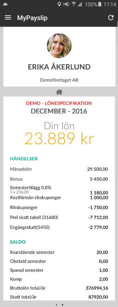 För att navigera dig framåt/bakåt så kan du antingen markera önskad post i resultatlistan eller använda dig av knapparna Föregående/Nästa på fönstret högra sida.