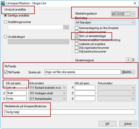 Observera att inställning för teckenstorlek i din mobil påverkar teckenstorleken i MyPayslip. 3.