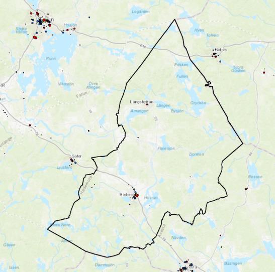 Upptagningsområde Upptagningsområdet är det område som omfattar efterfrågesidan, exempelvis befolkningsstorlek, köpkraft, demografisk struktur med mera.