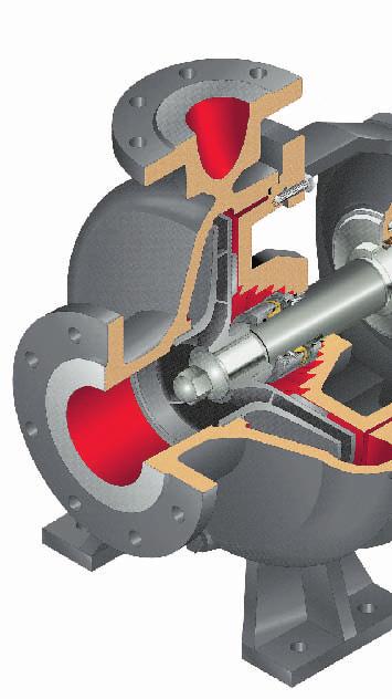 Standardutförande med förbättrad tillförlighet Uppfyller kraven enligt ISO 5199 och ISO 2858 för maximal tillförlitlighet och enkel installation.