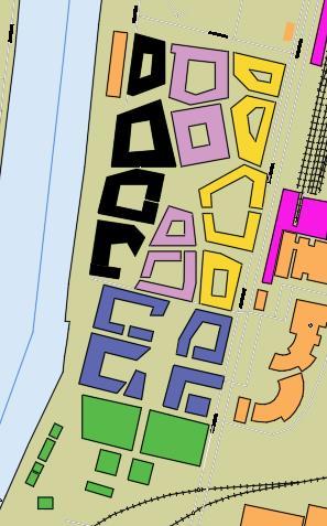 Figur 18. Beskrivning av olika våningar (=effektbehov) Det färdiga nätet resulterade i 33 stycken ledningar och 34 stycken knutar. Den totala ledningslängden för nätet blev 2 900,8 meter. 8.6.