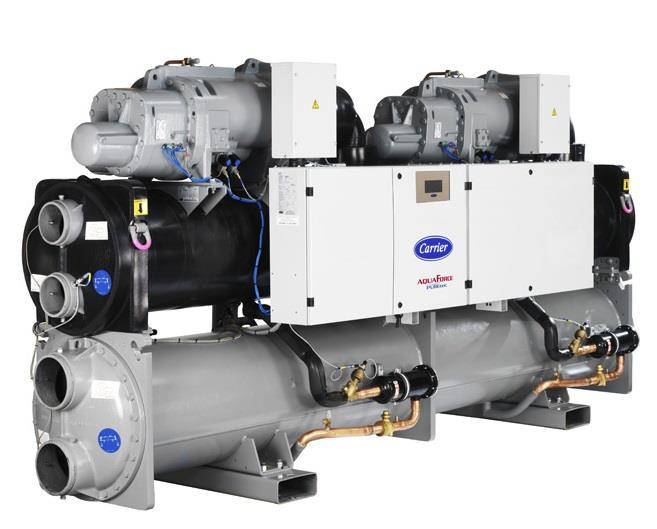 8.7.2 Värmepump För att matcha Tullkammarkajens systemtemperatur undersöktes flera olika alternativ. Ett av dessa alternativ var att höja temperaturen med en industriell värmepump.