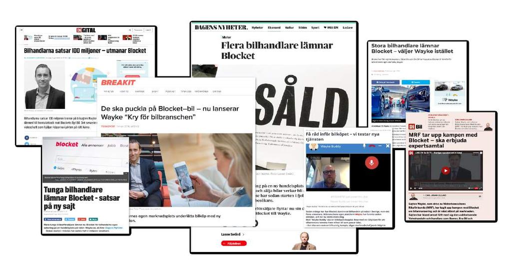 18-05-09 PR under kampanjperioden Vi jobbar dagligen med Waykes publicitet och har haft en fantastisk period bakom oss.