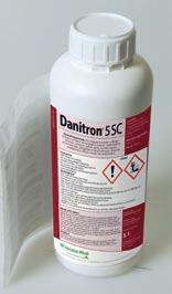Danitron 5 SC Medel mot spinnkvalster och jordgubbskvalster Mycket god kontaktverkande effekt på samtliga rörliga stadier av spinnkvalster God långtidseffekt i fält Mot angrepp av kvalster i odlingar