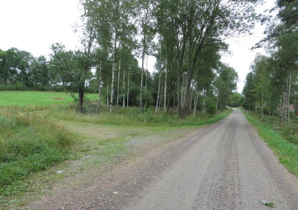 Vägen från Bredalycke mot Mundekulla