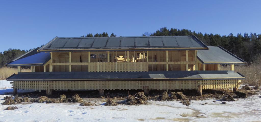 Det nya gömslet i vintermiljö.