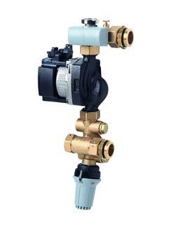 Shuntgrupper FHM Den prefabricerade Danfoss golvvärmeshunten används för att reglera rätt flöde och tilloppstemperatur i vattenburna golvvärmesystem.