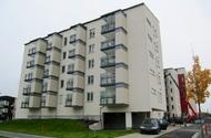 Nybyggnad av punkthus i Solna Cembrit AB Brf Vinnaren Färdigbyggda balkonger med fibercement underlättar arbetet vid montering Projektnamn: Kv. Vinnaren (Ref.