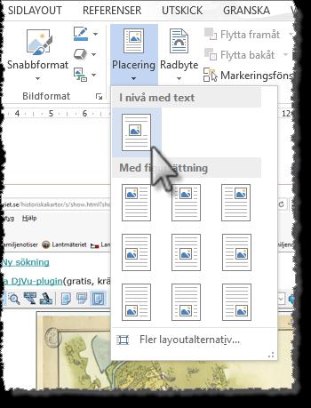 Word Se till att bilden följer med texten Bilder bör