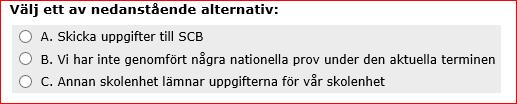 2018-11-22 Instruktioner Nationella prov gymnasieskolan: resultat HT18 Sista insändningsdag: 2019-01-28 Om instruktionerna inte kan besvara er fråga är ni välkomna att kontakta vår