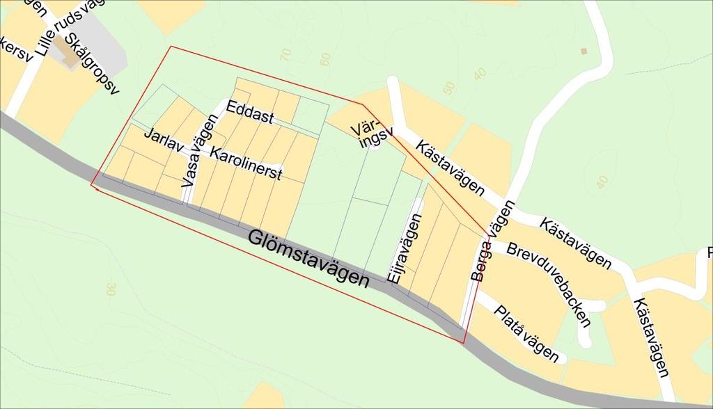 VA finnsutbyggt i nära anslutning till området. 4.