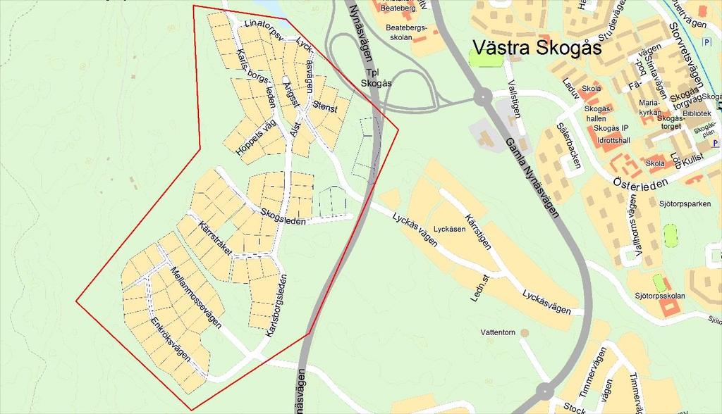 9. NV Länna Figur 2.9:Detaljkarta över NV Länna Recipient Magelungen.