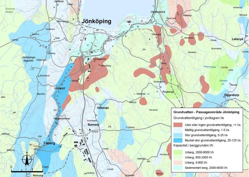 Strax öster om övergången mellan Jönköping och Huskvarna mynnar Huskvarnaån i Vättern. Åns avrinningsområde är cirka 660 km 2 stort och sträcker sig bland annat till Nässjö i sydöst.