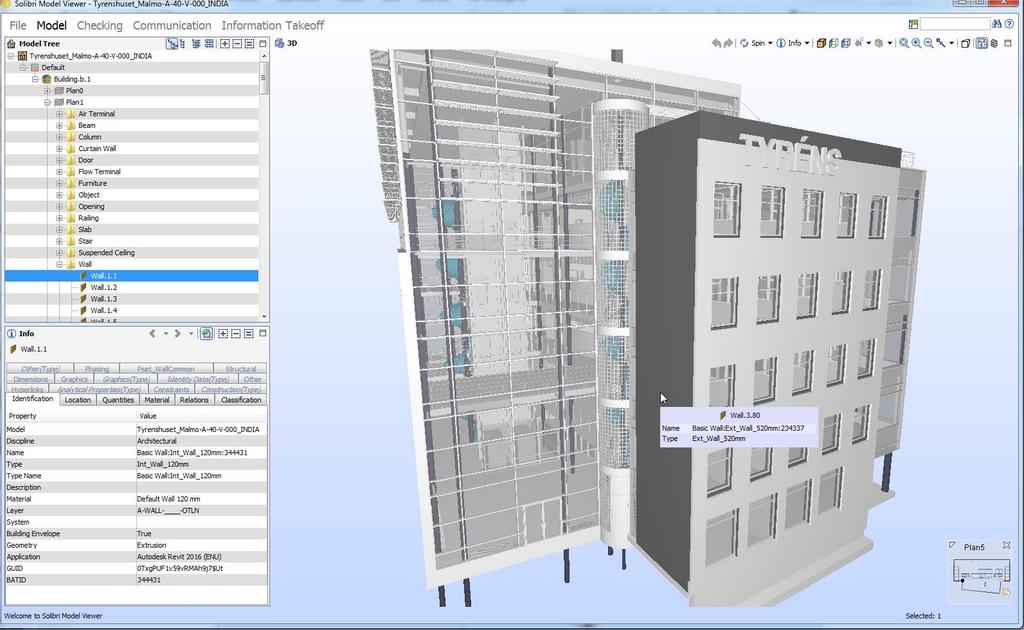 Exempel på full BIM-modell (155 MB)