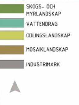 Drumliner och moränryggar är lokaliserade i isens rörelseriktning. De är ofta några hundra meter till någon kilometer långa och ger landskapet en tydlig riktning.