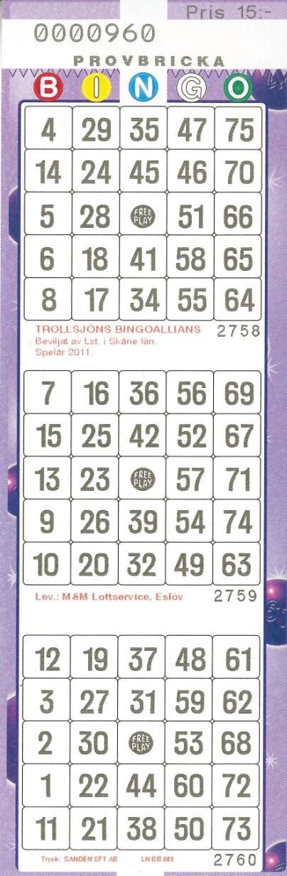 Free Play Typ J Artikelnr Artikelnr Färg Löpnr Streckkod 22 + Tilltryck + Tilltryck Vit 720011 720211 Gul 720012 720212 Grön 720014 720214 Rosa 720015 720215 Lila 720016 720216 Beskrivning Ark med 3