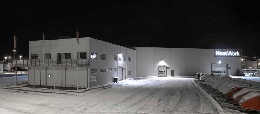 HeatWorks huvudkontor och fabrik i Narvik med 3300 m 2 toppmoderna produktionslokaler.