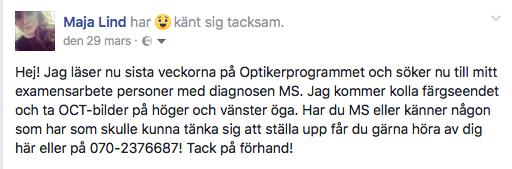 2 Metod och genomförande 2.1 Försökspersoner Försökspersonerna som deltog i studien ställde upp frivilligt, var mellan 41 och 56 år gamla och hade ett EDSS värde ej högre än 3.