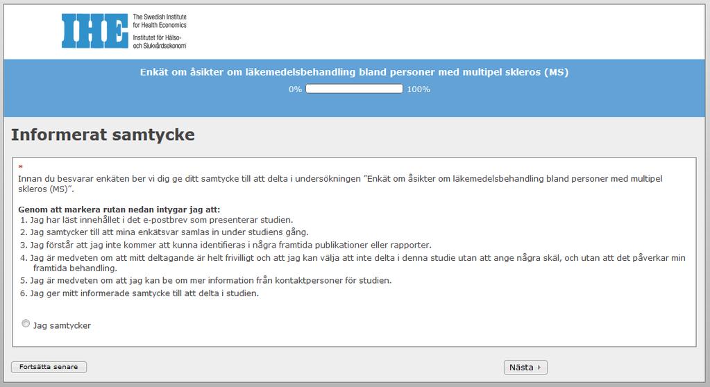 Bilaga 2: Enkäten Informerat
