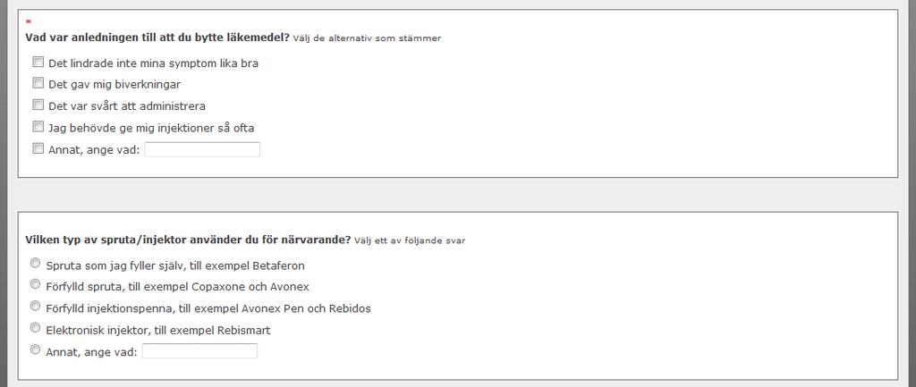 Endast respondenter som svarade att de bytt från