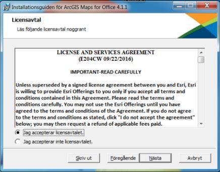 att installera ArcGIS for Office Starta