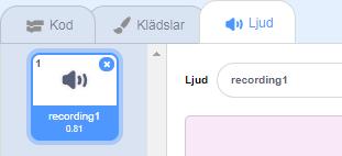 5. Programmering: Gå till https://beta.scratch.mit.edu/ och välj skapa Börja med att byta ljud.