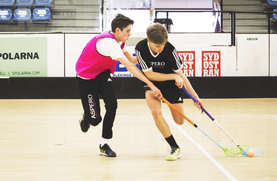 Fotboll Innebandy Träningen sker i Idrottshallen och Blekinge Health Arena.