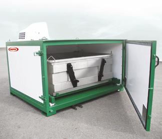 COOL BIO BOX Cool Bio Bo har utvecklats på en farm för att ta hand om det patologiska avfallet från fågelfän och svin.