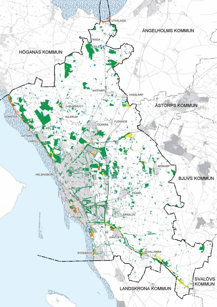Prioriterade naturtypernas fördelning Sandmark Ängs- och betesmark Skogsmark