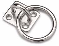 TILLBEHÖR STÅLLINA Öglefäste med ring rostfri A4 Bårebo Karbinhakar Karbinhake BGB förzinkad Bårebo 264146 Öglefäste med ring. Rostfri A4.