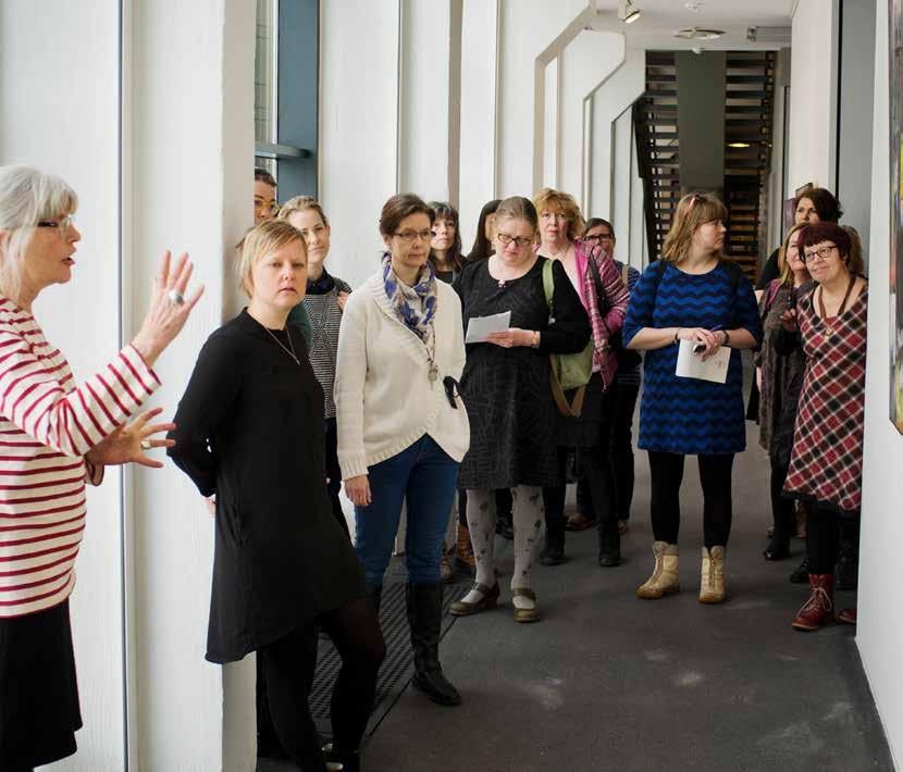 Foto: Anders Alm Vernissage för KIN Konstnärer i Norrbottens jubiluemsutställning irovaniemi och Korundi Konsthall.