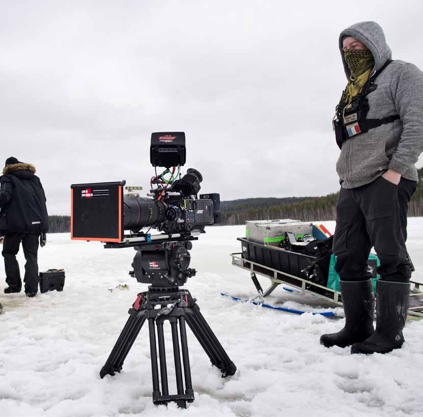 Foto: Anders Alm Inspelning av en film efter Åsa Larssons romaner om Rebecka Martinsson Barn och unga I Norrbotten uppmuntras barn och unga att se och göra film.