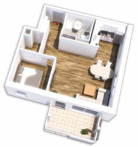 Planritningar 3 rum och kök, 67,5 m 2 En
