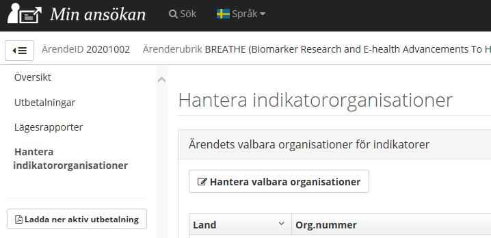 Det går också att läsa in organisationer från fil (se avsnitt Lägg till