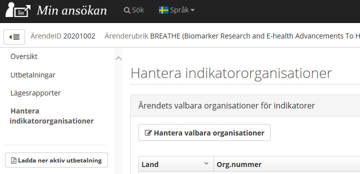 Det går också att läsa in organisationer från fil (se avsnitt Lägg till