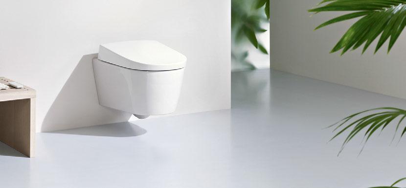 GEBERIT AQUACLEAN SELA INTELLIGENT SKÖNHET Med AquaClean Sela erbjuder Geberit en duschtoalett med exceptionellt enkla och intuitiva funktioner och en design som liknar en vanlig toalett.