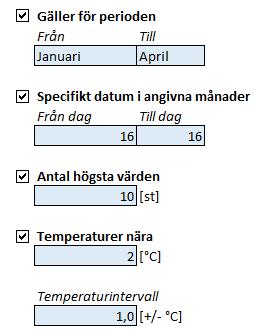 Dimensionerande effektpris - Timmar De prismodeller som undersöker timmedeleffekt gör detta på flera sätt och de vanligaste är olika kombinationer av valmöjligheterna, se Figur 6.