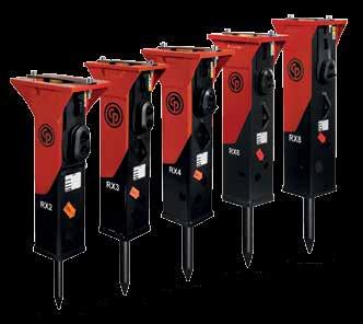HYDRAULHAMMARE Med en hydraulhammare från Chicago Pneumatic utför du enkelt lättare rivningsarbeten,