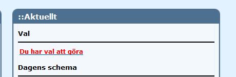 Öppna skolans hemsida i webbläsaren och klicka på länken till Dexter: 2.