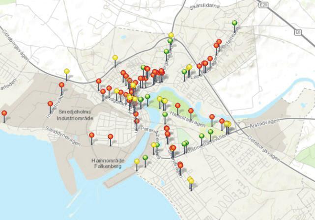 Totalt rapporterades 337 trafikolyckor med cykel inblandad 2009-2013 i Falkenbergs kommun. 4 av dessa var dödsolyckor som skedde i konflikt med personbil eller lastbil.