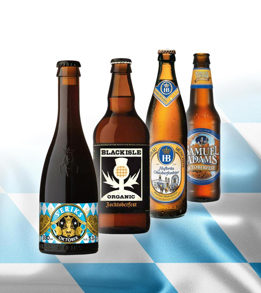 NYHETER 1 september INFÖR OKTOBERFESTEN S:T ERIKS OKTOBERFEST Det lite mörkare och matvänligare oktober - festölet.