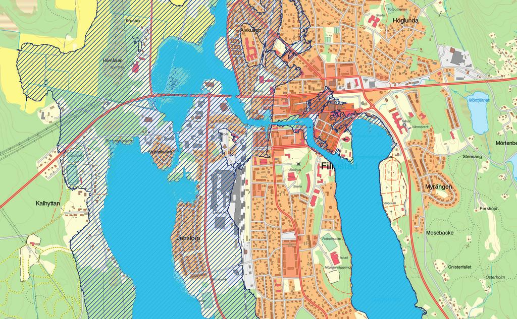 Bakgrundskarta Lantmäteriet ÖVERSVÄMNINGSKARTERING UTMED GULLSPÅNGSÄLVEN OCH SVARTÄLVEN Sträckan Nordmark till Vänern längs Nordmarksälven,
