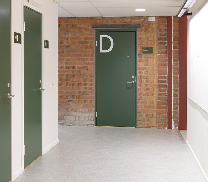 danslektionssalar Trädörr