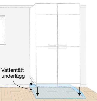 5.1.1.3 Tätskikt golv för kyl och frys Ett tätskikt för kyl och frys är något som är en standardprodukt vid försäljning av Ballingslöv vitvaror.