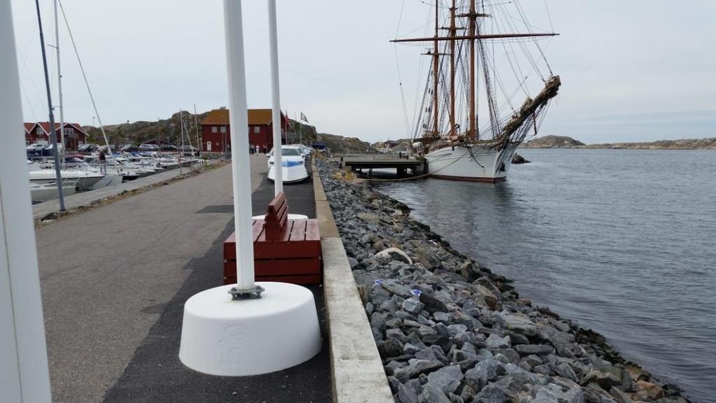 Figur 13 Östra delen av piren Inventering av marina värden har inte ingått