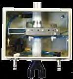 Utsugsanslutning 1 Tryckluftsanslutning 2 - varav med regulator 1 Eluttag 230 V 1 Bredd/djup/höjd 250/180/600 P3PS Box med