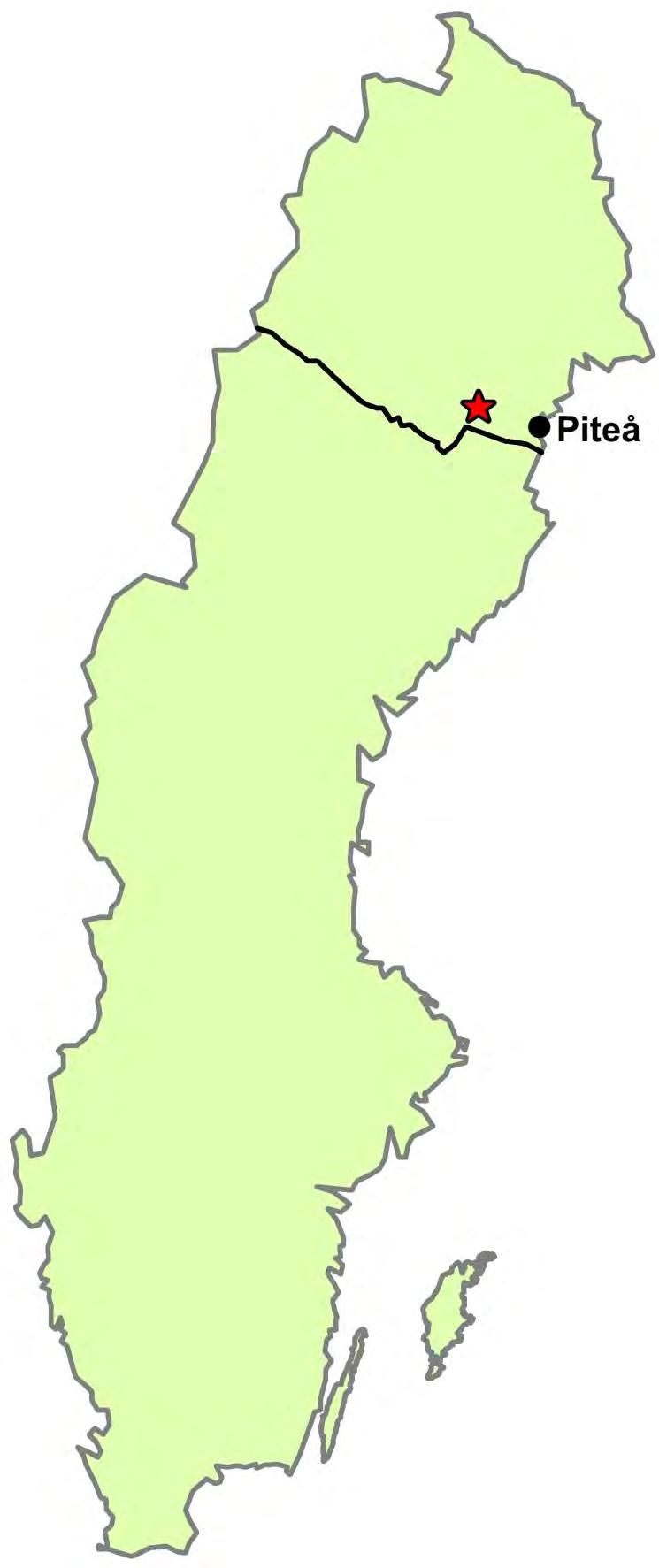 20 Bilaga 1 Sverigekarta med Norrbottens län, Piteå